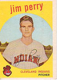 1959 Topps Baseball Cards      542     Jim Perry RC
